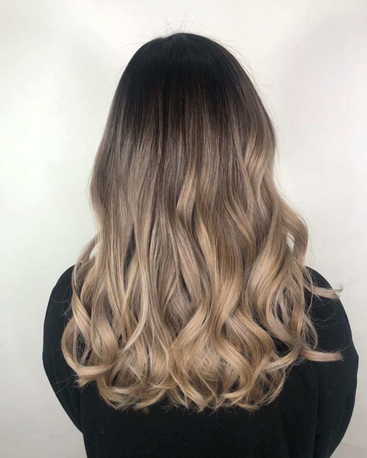 Balayage réalisée au salon